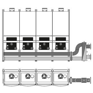 Каскадный блок для котла Buderus Logamax plus GB162 c гидравлическим распределителем