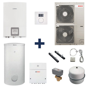 Пакетное предложение Bosch Logapak Compress 3000 AWS с тепловым насосом воздух-вода