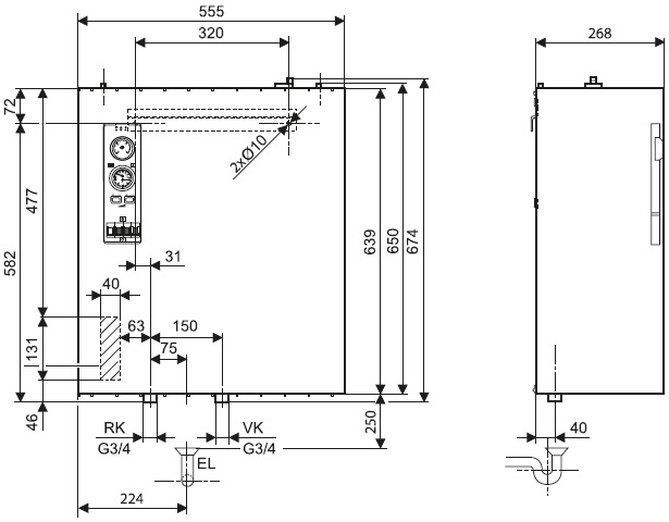 Габариты Bosch Tronic 5000 H