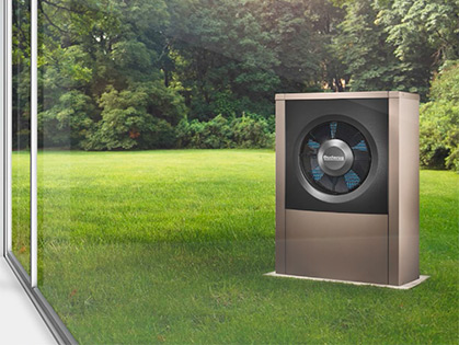 Внешний блок воздушно-водяного теплового насоса