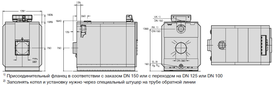 Подключение котла Buderus Logano GE615