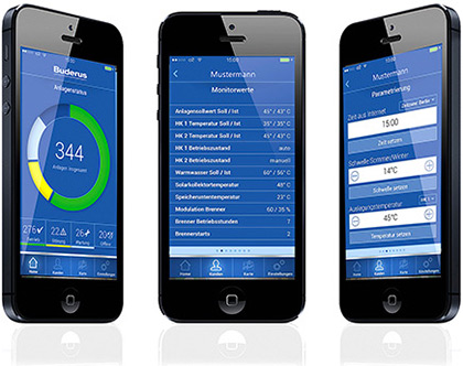 Управление отоплением Buderus EasyControl с помощью iPhone