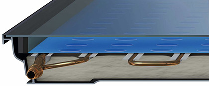 Внутреннее устройство солнечного коллектора