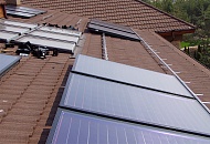 Частный дом 1500 м² с гелиосистемой на 20 солнечных коллекторов